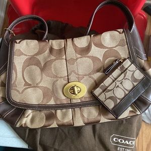 Coach Shoulder Bag and Coin Purse